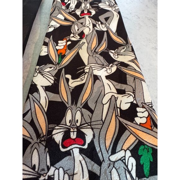 Set of 3 Vintage Looney Tunes Ties โ Space Jam, Daffy Duck & Expressive Bugs Bun - Picture 8 of 11